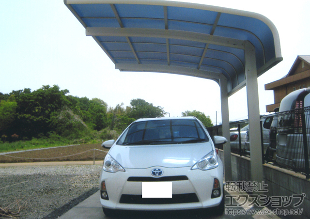 埼玉県桶川市ののカーポート レイナキャップポート 積雪〜20cm対応 施工例