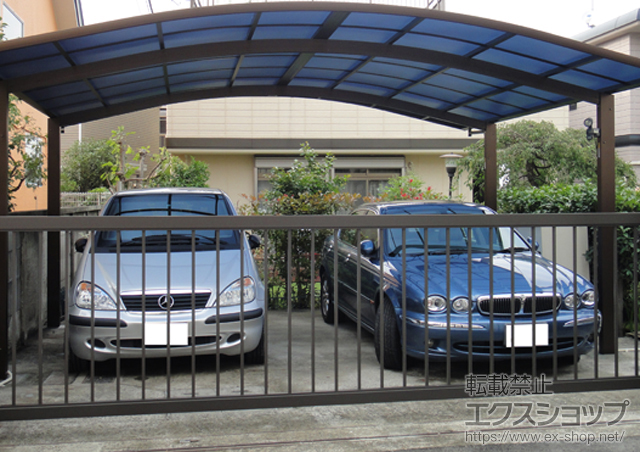 神奈川県横浜市ののカーポート プレシオスポート ワイド 積雪〜20cm対応 施工例