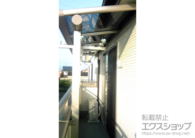 愛知県犬山市ののバルコニー・ベランダ屋根 ヴェクターテラス F型 屋根タイプ 単体 積雪〜20ｃｍ対応 施工例