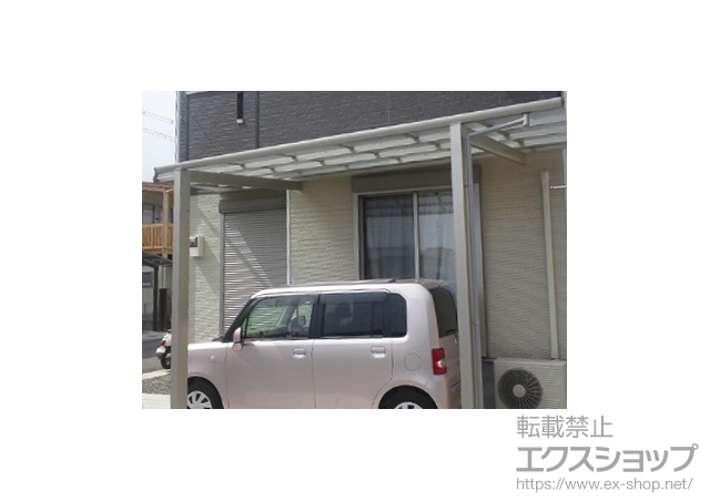 京都府京都市ののカーポート エフルージュ 積雪〜20cm対応+変形敷地対応セット 施工例