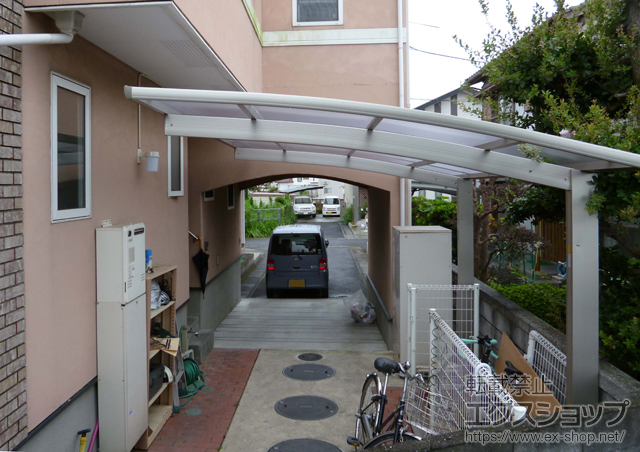 徳島県徳島市ののカーポート プレシオスポート 積雪〜20cm対応 施工例