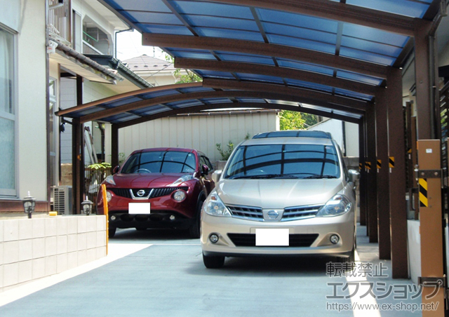 宮城県仙台市ののカーポート レイナツインポート 積雪〜20cm対応 施工例