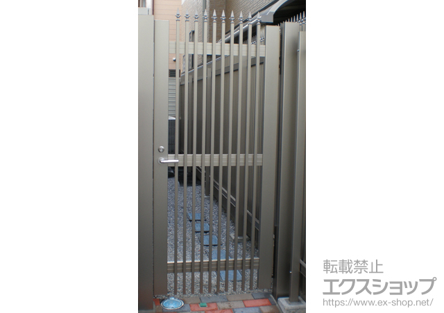 東京都足立区のの門扉 フレラインN3型門扉 片開き 門柱タイプ 施工例