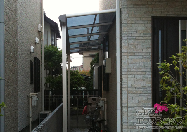 千葉県柏市ののテラス屋根 ヴェクターテラス F型 テラスタイプ 単体 積雪〜20cm対応 施工例