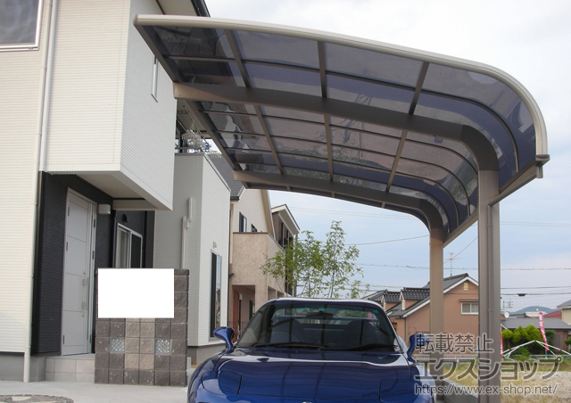 山口県宇部市のLIXIL リクシル（トステム）のカーポート テールポートシグマIII 積雪〜30cm対応 施工例