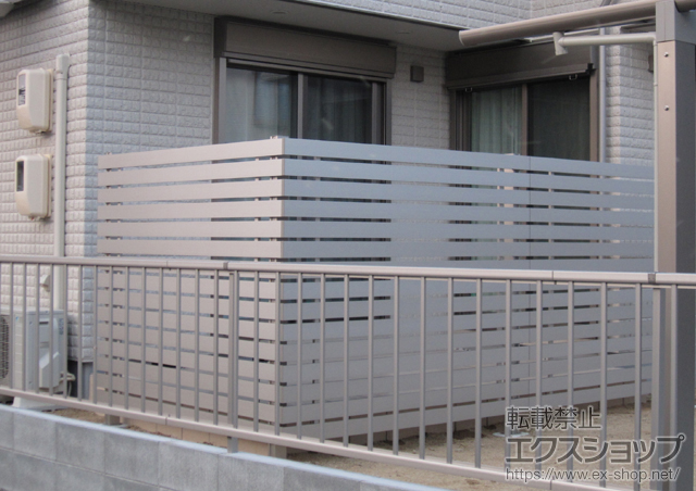 岡山県瀬戸内市ののフェンス・柵 ビューテクトS3型 自由柱タイプ 施工例