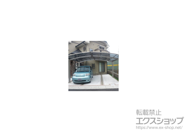 京都府京都市ののカーポート プレシオスポート M合掌　積雪〜20cm対応 施工例