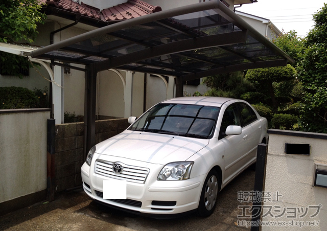 千葉県佐倉市のLIXIL リクシル（トステム）のカーポート カーブポートシグマIII　積雪〜30cm対応 施工例