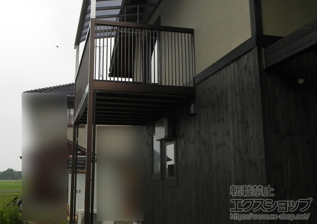 滋賀県高島市ののバルコニー バルコニー BY-X型 千本格子 柱建て式 施工例