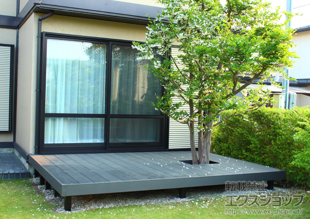 滋賀県長浜市ののウッドデッキ リウッドデッキ 200 施工例