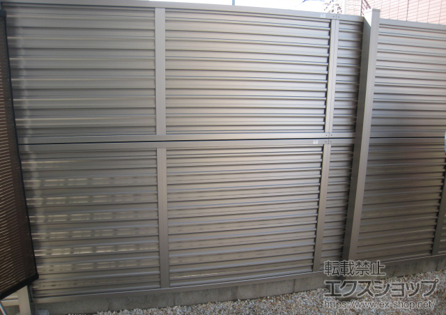 愛知県東海市ののフェンス・柵 プリレオR9型フェンス 多段柱施工 施工例