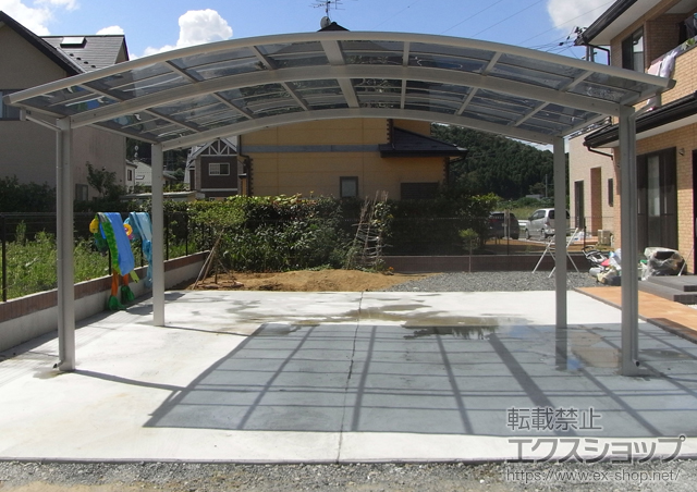 宮城県宮城郡松島町ののカーポート レイナツインポート 積雪〜20cm対応 施工例