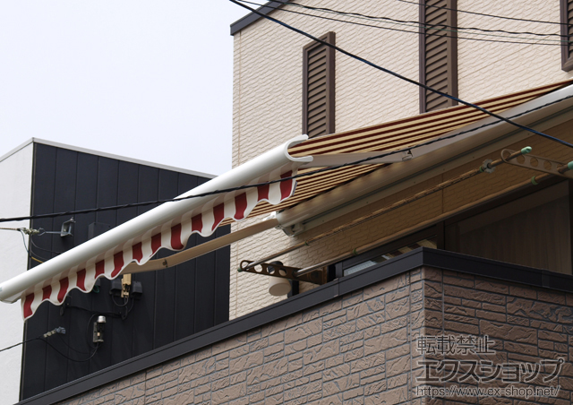 東京都大田区ののオーニング・日よけ マルキルックス フリューゲル 電動式 施工例