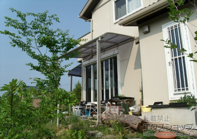 奈良県吉野郡大淀町ののテラス屋根 プレシオステラス R型 テラスタイプ 単体 積雪〜20cm対応 施工例