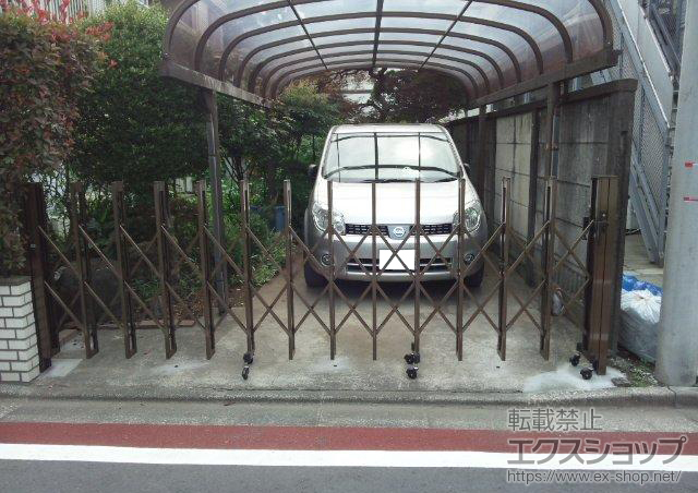 東京都三鷹市ののカーゲート アルシャインII L型 Aタイプ ノンレール 片開き 施工例