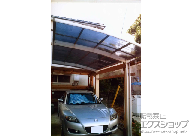 神奈川県小田原市ののカーポート プレシオスポート 積雪〜20cm対応 施工例