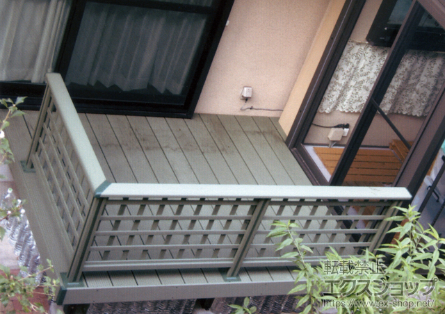東京都足立区ののウッドデッキ 人工木材 木の樹III+デッキフェンス 施工例