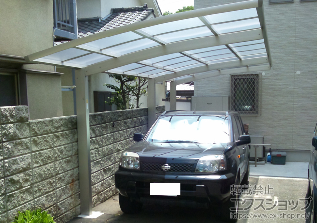 東京都小金井市ののカーポート レイナポート 延長　積雪〜20cm対応 施工例