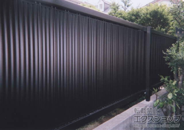 千葉県八千代市ののフェンス・柵 エクスラインフェンス8型 自由柱施工 施工例