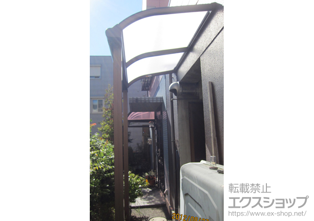 神奈川県座間市ののテラス屋根 プレシオステラス R型 テラスタイプ 単体 積雪〜20cm対応 施工例