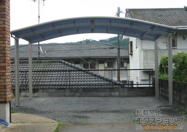 鹿児島県薩摩郡さつま町ののカーポート レイナツインポート 施工例