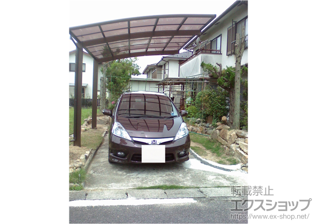 滋賀県湖南市ののカーポート レイナポート 積雪〜20cm対応 施工例