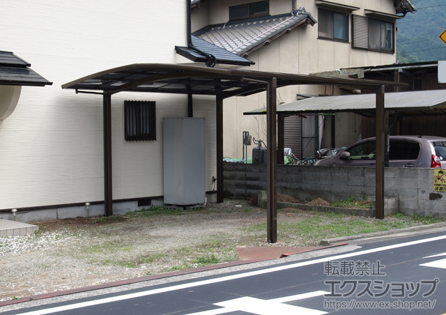 兵庫県姫路市のLIXIL リクシル（トステム）のカーポート カーブポートシグマ? ワイド 積雪〜30cm対応 施工例