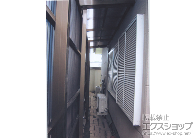 茨城県水戸市のLIXIL リクシル（トステム）のテラス囲い・サンルーム フリーヤード　オープンタイプ 積雪〜20cm対応 施工例