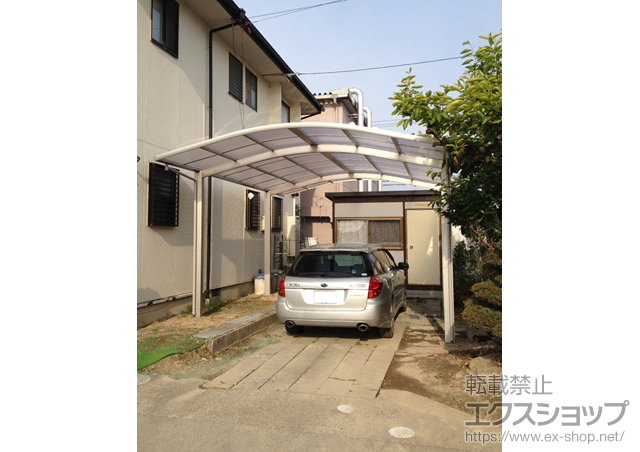 愛知県稲沢市ののカーポート レイナツインポート 積雪〜20cm対応 施工例