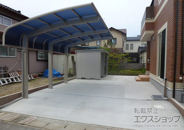 山形県酒田市ののカーポート レイナキャップポート50 施工例