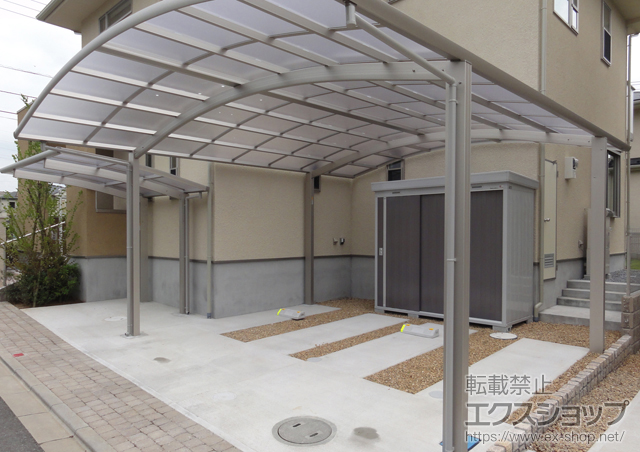 千葉県成田市ののカーポート レイナツインポート 積雪〜20cm対応 施工例