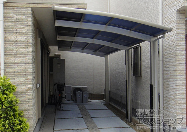 大阪府豊中市ののカーポート レイナポート 延長 積雪〜20cm対応 施工例