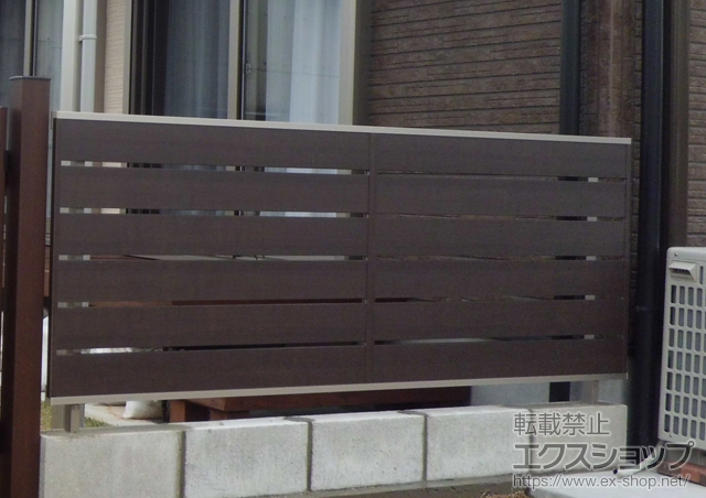 長崎県東彼杵郡波佐見町ののフェンス・柵 ライフモダンII YS型フェンス 複合色 施工例