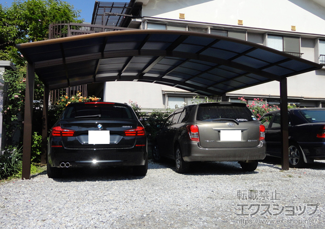 長野県松本市ののカーポート レイナツインポート 積雪〜20cm対応 施工例