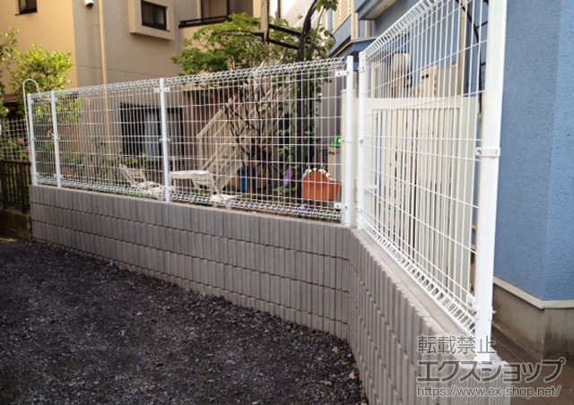 東京都豊島区ののフェンス・柵 イーネットフェンス1M型 施工例