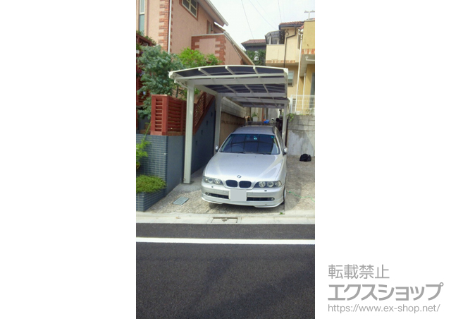 東京都大田区ののカーポート キューブポート レギュラー 積雪〜20cm対応 施工例