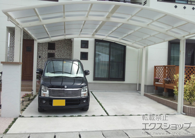 熊本県熊本市ののカーポート レイナツインポート 積雪〜20ｃｍ対応 施工例