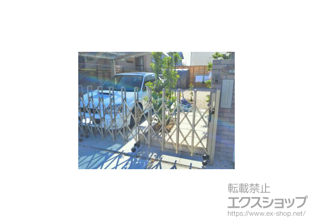 愛知県あま市ののカーゲート トリップゲートPB型 ノンレール 片開き 49S 施工例