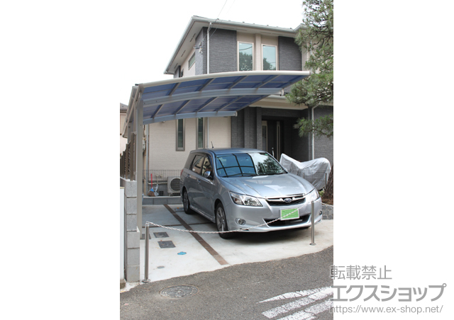 東京都板橋区ののカーポート レイナポート 積雪〜20?対応+サポート柱（2本入）\27,500- 施工例