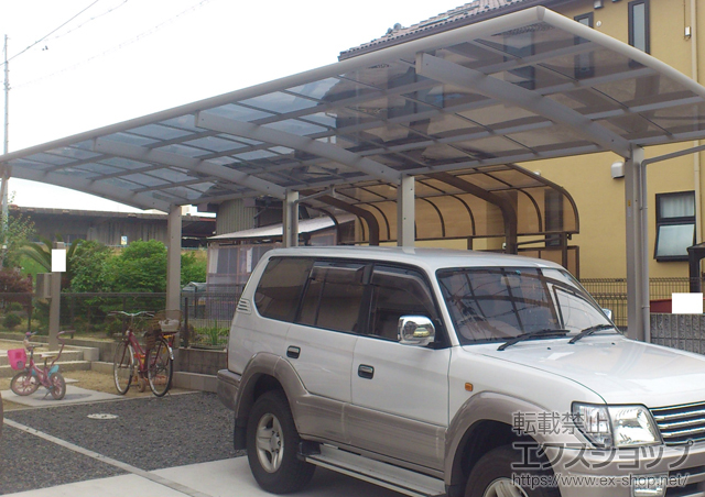 愛知県北名古屋市ののカーポート レイナポート 縦連棟 積雪〜20cm対応 施工例