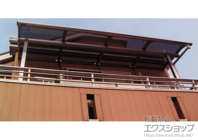 東京都八王子市ののバルコニー・ベランダ屋根 プレシオステラス R型 屋根タイプ 単体 積雪〜20cm対応 施工例