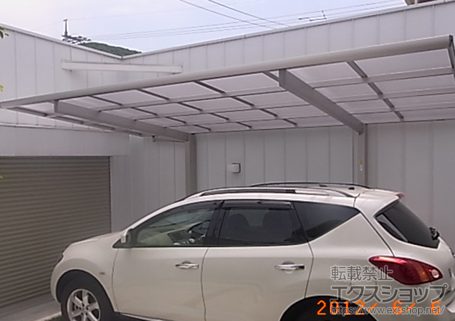岡山県瀬戸内市ののカーポート エフルージュ 積雪〜20cm対応 施工例