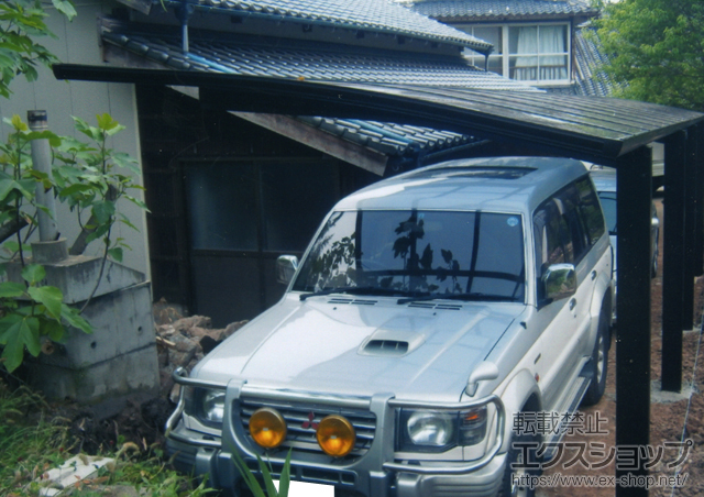 佐賀県嬉野市ののカーポート プレシオスポート 縦連棟 積雪〜20cm対応 施工例