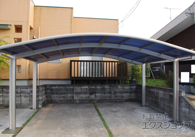 宮崎県都城市ののカーポート レイナツインポートZ 積雪〜20cm対応 施工例