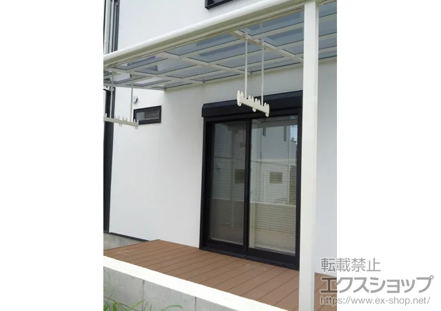 愛知県大府市のLIXIL リクシル（トステム）のテラス屋根 ライザーテラスII F型 テラスタイプ 積雪～20㎝ 施工例