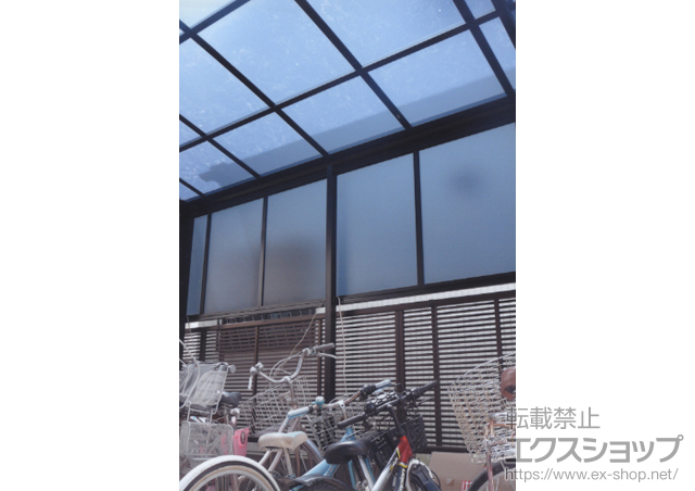 神奈川県小田原市ののカーポート レイナポート 積雪〜20cm対応+サイドパネル 施工例