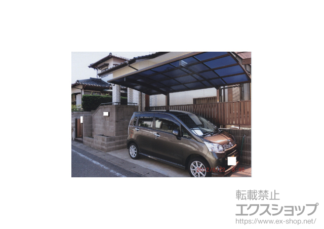 福岡県糟屋郡篠栗町ののカーポート プレシオスポート 積雪〜20cm対応 施工例