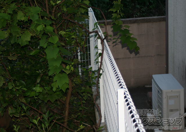長崎県佐世保市ののフェンス・柵 ハイグリッドフェンスUF8型 フリーポールタイプ 施工例