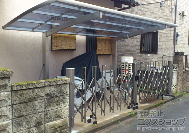 埼玉県ふじみ野市ののカーポート プレシオスポート 施工例