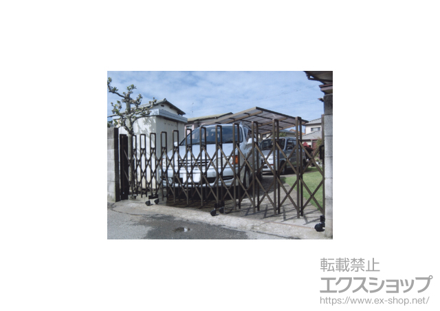 千葉県野田市ののカーゲート トリップゲート PB型 ノンレール 片開き 38Ｓ 施工例